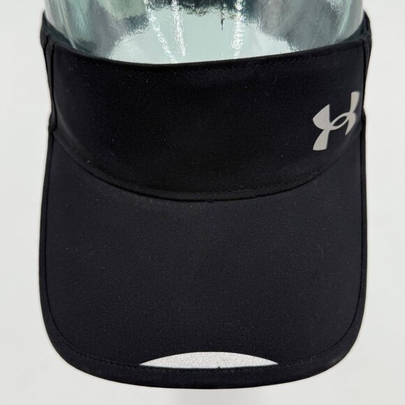 Under Armour UA Launch Visor Black & Silver Mens OSFM Adjustable Run Workout - Picture 5 of 8
